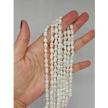 Yaşam Tohumu Inci Dizi Beyaz 5*8mm (53342)