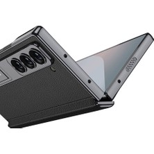 Teknoguru Samsung Galaxy Z Fold 6 Kılıf Deri Standlı Krusty Premium Kılıf