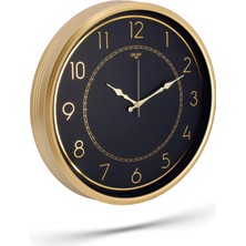 Galaxy Gold Çerçeve Latin Rakam Duvar Saati 50CM