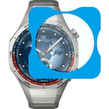 Novstrap Huawei Watch Gt5 Pro 46MM ile Uyumlu Ekran Koruyucu 9h Temperli Cam Kolay Uygulama Aparatlı