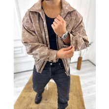 Elku Moda Mont Fermuarlı Su ve Rüzgar Geçirmez Mikro Jel Dolgulu Kaplamalı Kapitone Deri Ceket Deri Mont