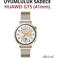 Novstrap Huawei Watch Gt5 41MM ile Uyumlu Ekran Koruyucu 9h Temperli Cam Kolay Uygulama Aparatlı