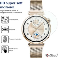 Novstrap Huawei Watch Gt5 41MM ile Uyumlu Ekran Koruyucu 9h Temperli Cam Kolay Uygulama Aparatlı