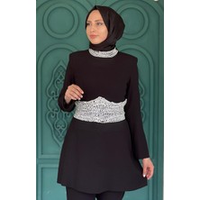 RİBAS Abiye Pantolonlu Takım R127 Siyah