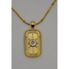 Ayışığı Gold Taşlı Kolye
