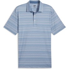 Puma Fair Isle Micro Print Golf Polo Tshirt