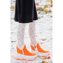 Kiko Kids Pamela Fermuarlı Kız Çocuk Kar Botu Turuncu