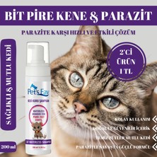 Pets Fav Kedi Bit Pire Kene ve Parazit Önleyici Kuru Köpük Şampuanı