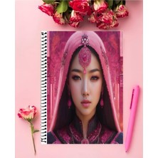 Rollas Store Blackpink Kpop Defter 1 Adet Özel Tasarım A4 Boyutu Telli Orta Boy Defter