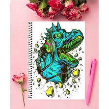 Rollas Store Trex Dinozor A4 Boyutu Telli Defter