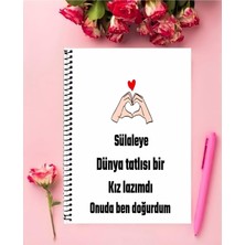 Rollas Store Annesinden Kızına Hediyelik A4 Boyutu Telli Defter