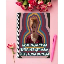 Rollas Store Burda Her Şey Yasak Nefes Almakta Yasak A4 Boyutu Telli Defter