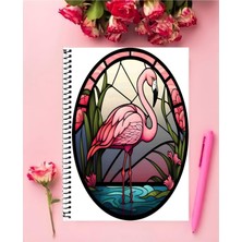 Rollas Store Flamingo Özel Tasarım A4 Defter