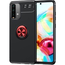 FUJİMAX Xiaomi Redmi 9t Kılıf Yatay ve Dikey Stand Özellikli Içi Petekli Yüzüklü Silikon Range Kapak