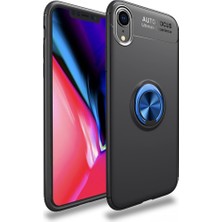 FUJİMAX Apple iPhone Xr Kılıf Yatay ve Dikey Stand Özellikli Içi Petekli Yüzüklü Silikon Range Kapak