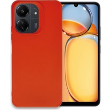 FUJİMAX Xiaomi Redmi 13C Kılıf Kamera Korumalı Lüx Ince Pastel Renkli Soft Yüzey Silikon Petro Kapak