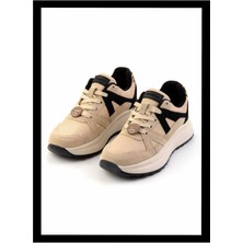 Bambi Bej Nubuk  Kadın Sneaker K01412600001