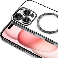 Five-E Apple iPhone 13 Pro Magsafe Wireless Şarj Özellikli Kamera Lens Korumalı Electroplated Tpu Kapak