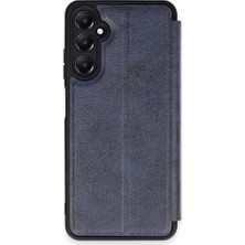 FUJİMAX Samsung Galaxy A55 Kılıf Yatay Standlı Kartlıklı Içi Silikon Dışı Deri Kapaklı Flip Cover Kapak