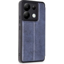 FUJİMAX Xiaomi Redmi Note 13 Pro 5g Kılıf Yatay Standlı Kartlıklı Içi Silikon Dışı Deri Kapaklı Flip Cover Kapak