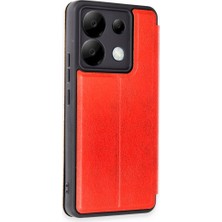 FUJİMAX Xiaomi Redmi Note 13 Pro 5g Kılıf Yatay Standlı Kartlıklı Içi Silikon Dışı Deri Kapaklı Flip Cover Kapak