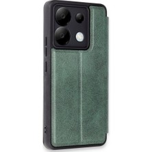 FUJİMAX Xiaomi Redmi Note 13 Pro 5g Kılıf Yatay Standlı Kartlıklı Içi Silikon Dışı Deri Kapaklı Flip Cover Kapak