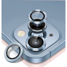Nettech Apple iPhone 14 Uyumlu Alüminyum Seri Kamera Cam Koruyucu