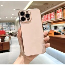 Sphone Iphone 16 Pro Kılıf Renkli Parlak Kenarları Gold Altın Yaldızlı Silikon Esnek Kamera Korumalı Şeker