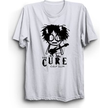 The Fame The Cure, Cartoon Robert Smith, Rock Metal Müzik Unisex %100 Pamuk Tişört