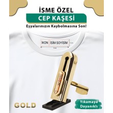 Giftsome Kişiye Özel Gold Altın Rengi Cep Kaşesi, Doktor, Hemşire ,avukat, Öğretmen Ve Firma Kaşe