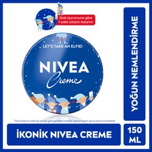 NIVEA Creme 150ml, Bakım Yapan Koruma, Uzun Süreli Yoğun Nemlendirici, El Yüz Ve Vücut, Yumuşak Cilt Hissi