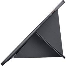 Redmud Teknoloji Samsung Galaxy Tab S10 Plus 12,4 Inç Uyumlu Kılıf Üçgen Standlı Kalem Bölmeli Silikon Tablet Kılıfı