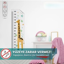 Pi Papers Boy Cetveli, Duvarda Iz Bırakmaz, Yapışkansız Tutunma Özellikli Akıllı Kağıt Sticker (Zürafa Temalı)