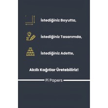 Pi Papers Boy Cetveli, Duvarda Iz Bırakmaz, Yapışkansız Tutunma Özellikli Akıllı Kağıt Sticker (Zürafa Temalı)