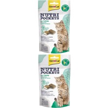 Gimcat Nutripockets Kedi Otlu Multivitamin Kedi Ödül Maması 60gr  2 Adet