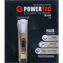 Powertec TR-558 Profesyonel Şarjlı Saç Sakal Ense Vücut Tıraş Makinesi