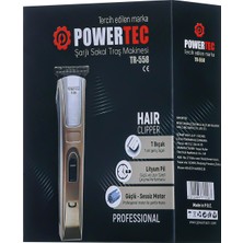 Powertec TR-558 Profesyonel Şarjlı Saç Sakal Ense Vücut Tıraş Makinesi