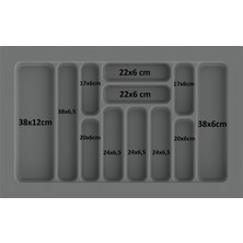 ShopyTime Çekmece Içi Kaşıklık Kepçelik Düzenleyici 79x49 cm (69x40 cm Kadar Kesilebilir )