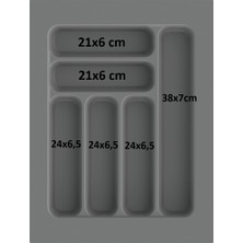 ShopyTime Çekmece Içi Kaşıklık Kepçelik Düzenleyici 37x49 cm (30x40 cm Kadar Kesilebilir )