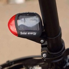 Alpotekno Alpotekno® LED Güneş Enerjisi ile Şarj Edilebilir Bisiklet Kuyruk Lambası Solar Bisiklet Lambası
