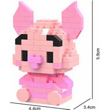 Bricks Disney Piglet Karakter Figür Yapıtaşları 3D Puzzle Dekorasyon Masaüstü Süs Eşyası