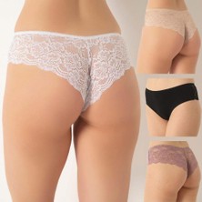 Confeo 804-004 Kadın Dantelli 4'lü Bikini Külot