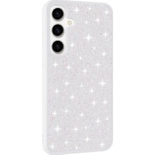 Heptek İletişim Samsung Galaxy S24 Kılıf Parlak Taşlı Tasarım Kamera Kısmı Yükseltili Korumalı Kapak (Pırlanta)