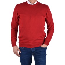 RYM-22920 Bisiklet Yaka Kazak/kırmızı/2xl