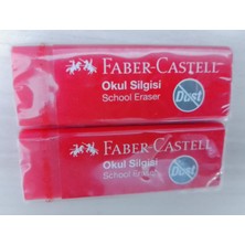 Faber-Castell Faber Castell Büyük Boy Kırmızı Silgi 2 Adet