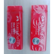 Faber-Castell Faber Castell Büyük Boy Kırmızı Silgi 2 Adet