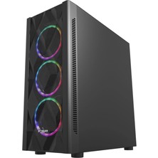 Fsp CMT595AL Mid Tower, 850W 80+ Bronze, Siyah,  Temperli Cam, Rgb, Atx Gamıng Kasa