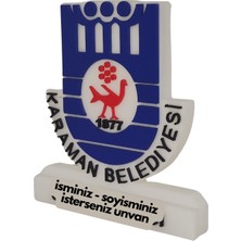 Karaman Belediyesi Logolu Masaüstü Isimlik
