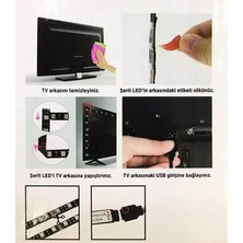 Tv Arkası Rgb LED Aydınlatma USB Bağlantılı 3 Metre