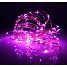 DükkanOn 10 Metre Peri LED Pembe Animasyonlu
